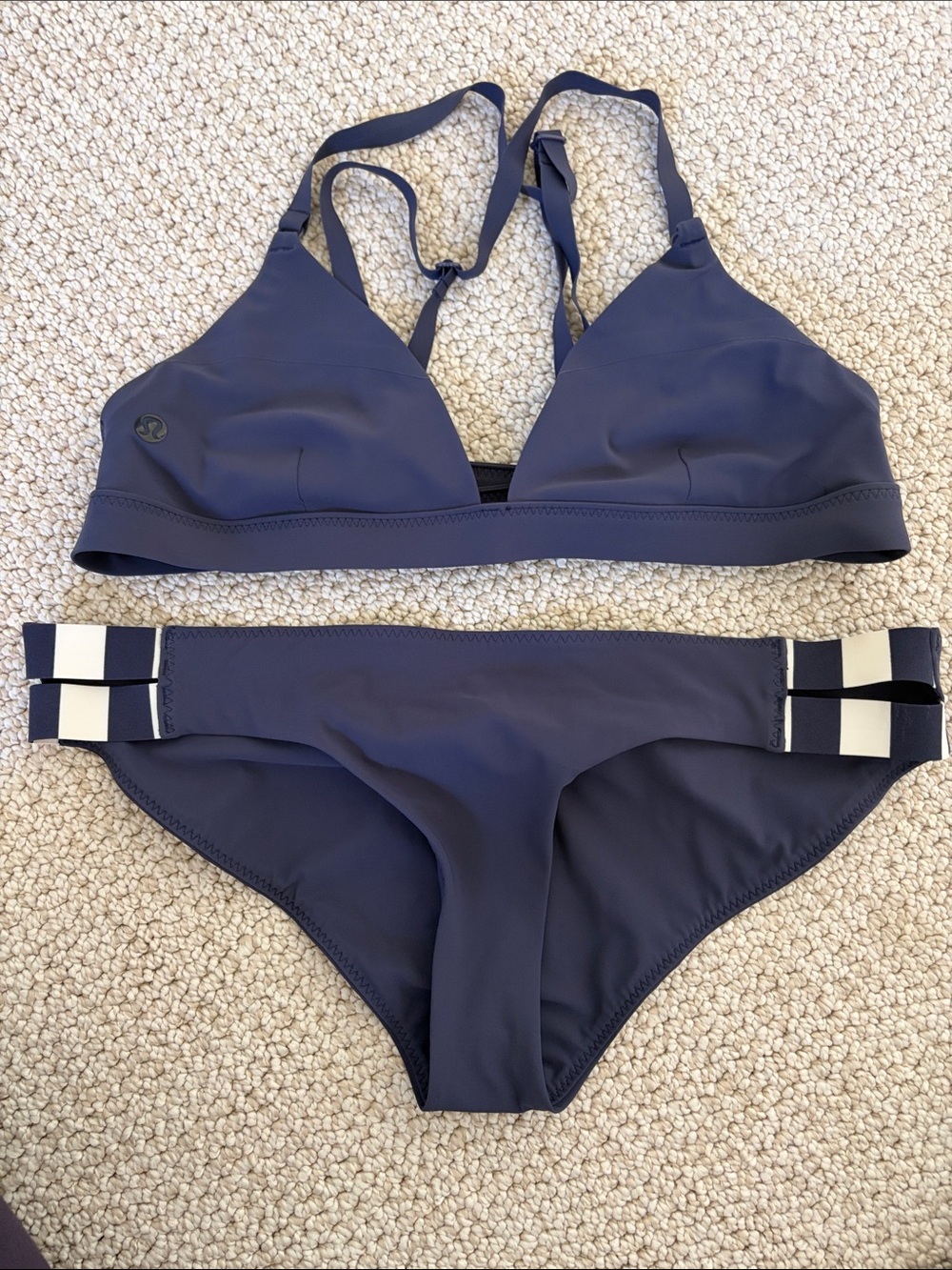 lululemon athletica Navy Blue Two-Piece Bikini Set